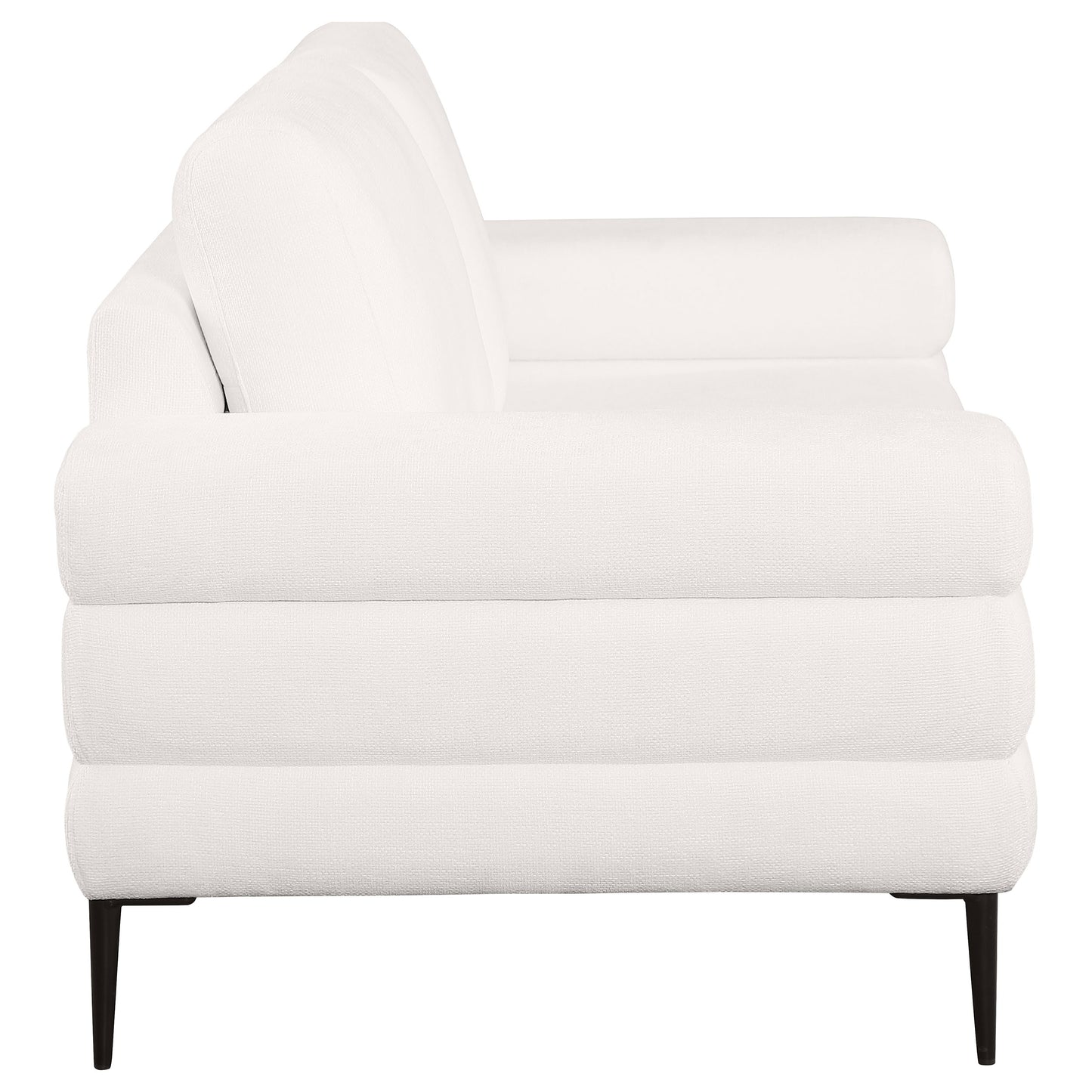 Jessel 2-piece Chenille Upholstered Sofa Set Ivory