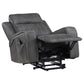 Raelynn Upholstered Power Lift Recliner Chair Grey