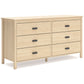 Cabinella Full Panel Headboard with Dresser and Chest