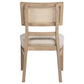 Kailani Radio Weave Cane Dining Side Chair Beige Oak