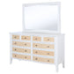 Bexhill 10-drawer Dresser and Mirror White