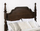 Andover 63-inch Four Poster Eastern King Bed Dark Oak