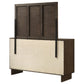 Glenwood 6-drawer Dresser and Mirror Warm Brown