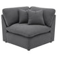 Hobson 6-piece Upholstered Modular Sectional Sofa Charcoal