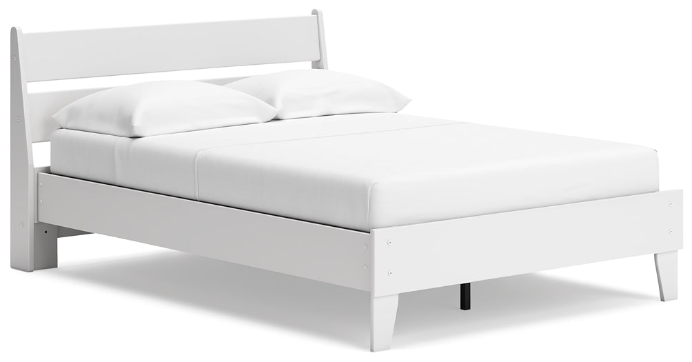 Socalle Full Panel Platform Bed with Dresser and 2 Nightstands