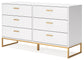 Socalle Twin Panel Headboard with Dresser and Chest