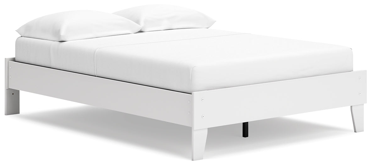 Socalle Full Platform Bed with 2 Nightstands