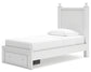 Mollviney Twin Panel Storage Bed with Dresser and 2 Nightstands