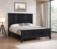 Sandy Beach 63-inch Eastern King Wood Panel Bed Black