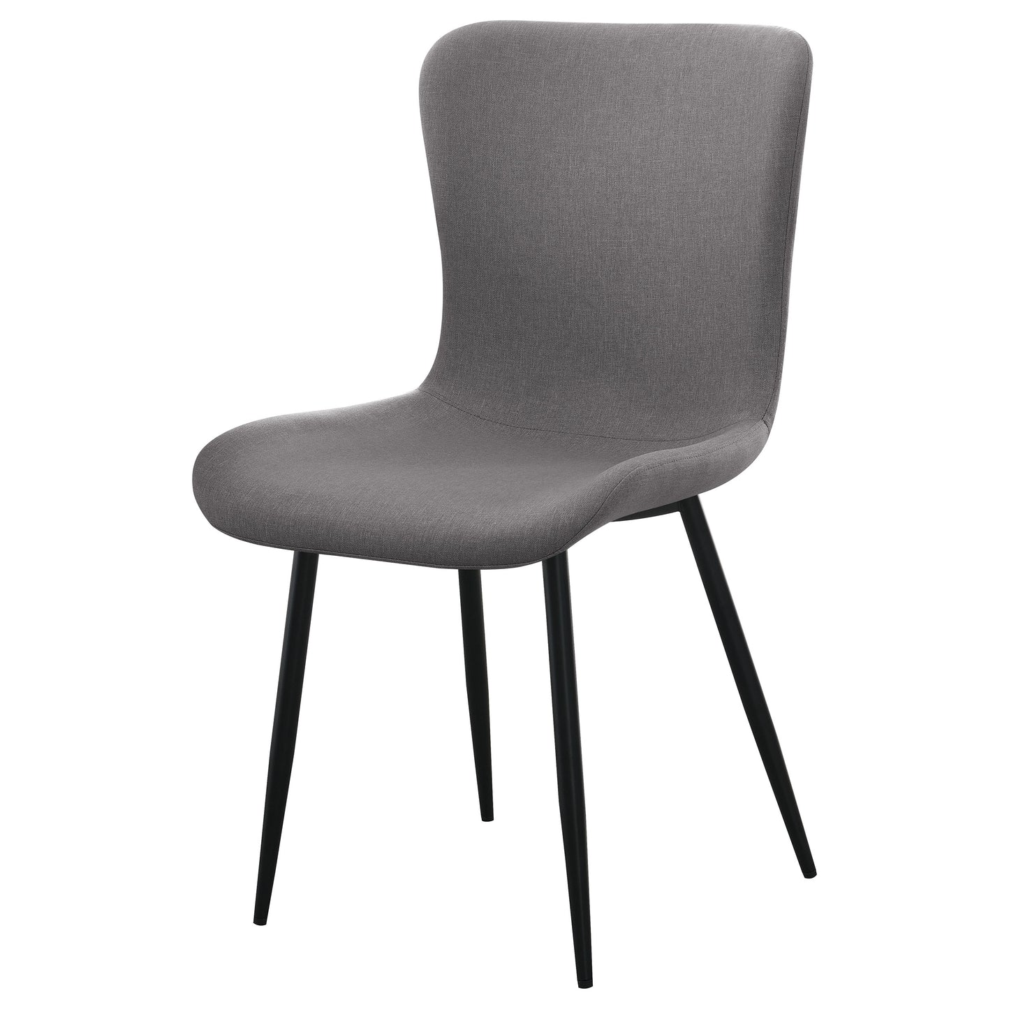 Horizon Upholstered Dining Side Chair Warm Grey (Set of 2)