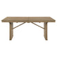 Adina 89-inch Extension Dining Table Distressed Light Brown