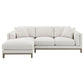 Geneva Boucle Upholstered Sectional Chaise Sofa Sand