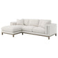 Geneva Boucle Upholstered Sectional Chaise Sofa Sand