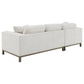 Geneva Boucle Upholstered Sectional Chaise Sofa Sand