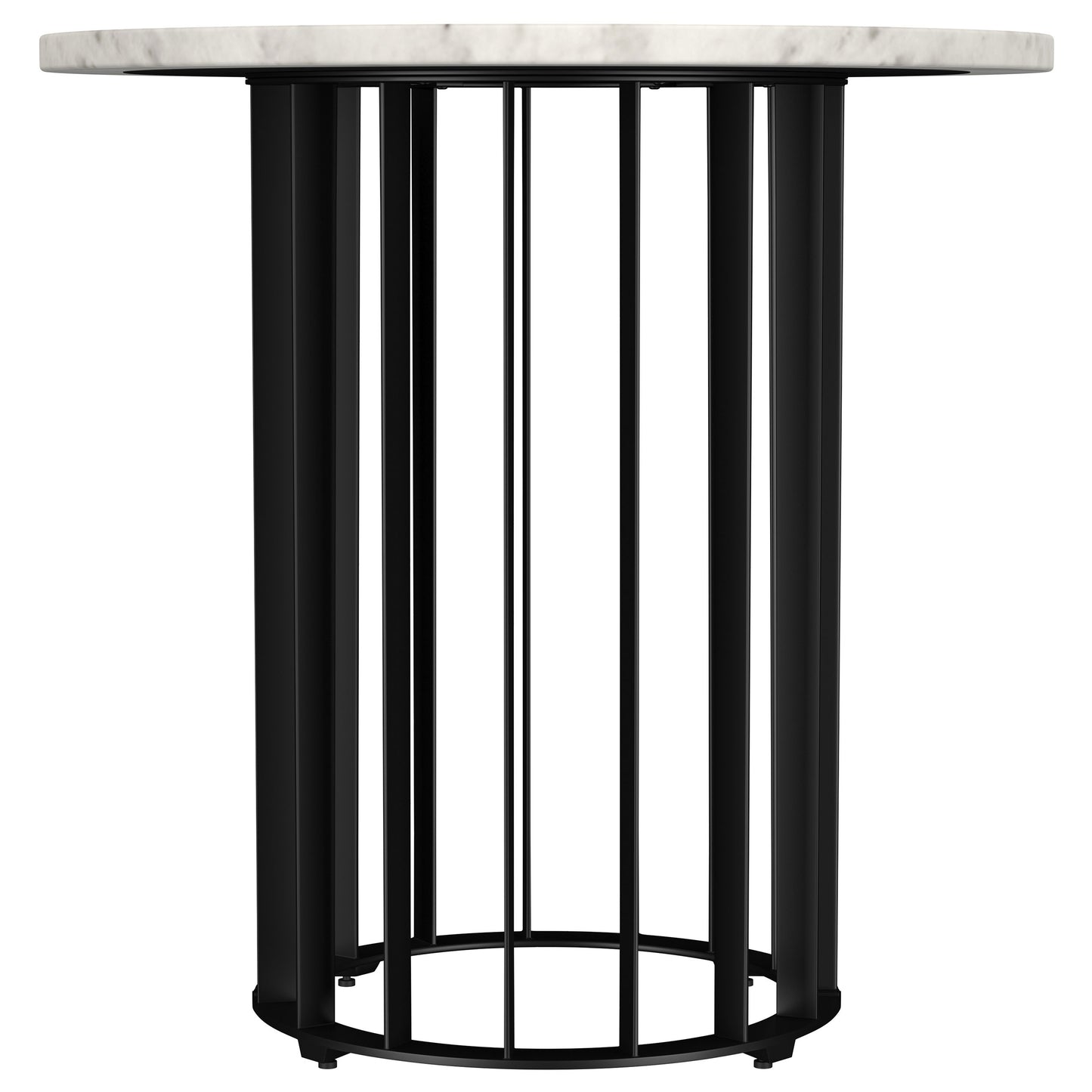 Haven 3-piece Round Marble Coffee and End Table Set Black