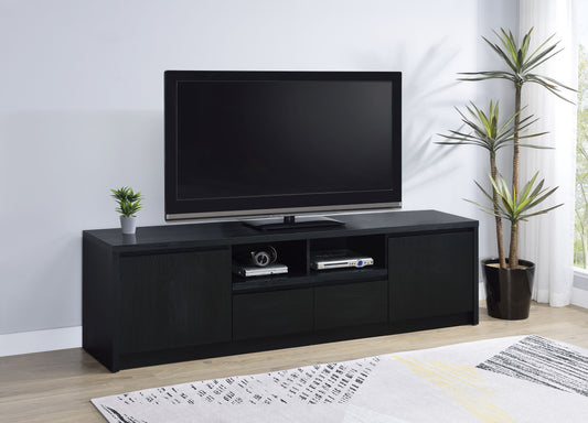 Winfield 78-inch 2-door TV Stand Media Console Black