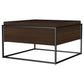 Fulton 30-inch Square Mango Wood Coffee Table Dark Brown