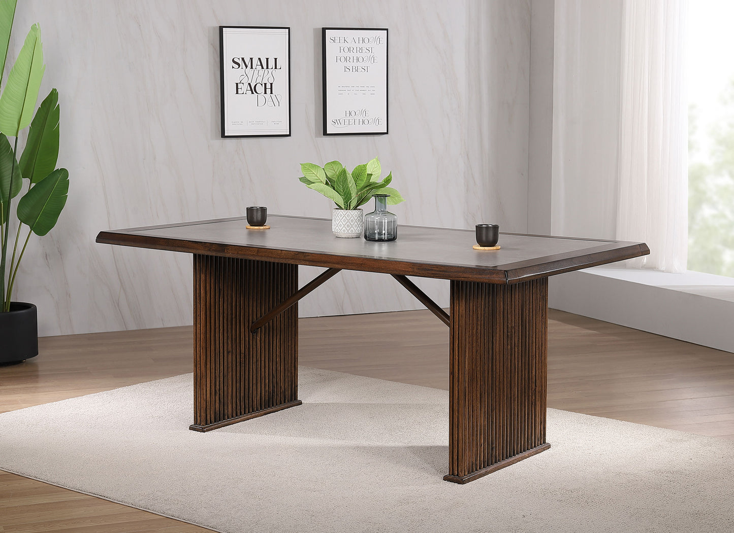 Sherwood 72-inch Rectangular Dining Table Brown