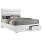 Felicity Queen Storage Bed White High Gloss