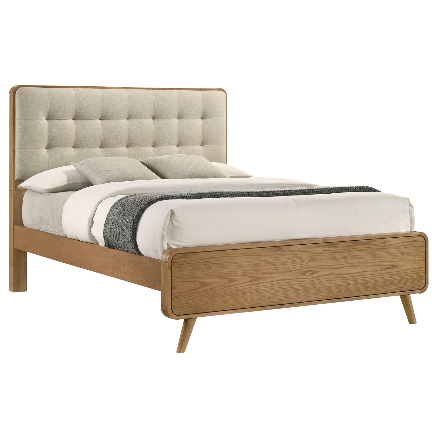 Robyn Wood Eastern King Platform Bed Light Ash