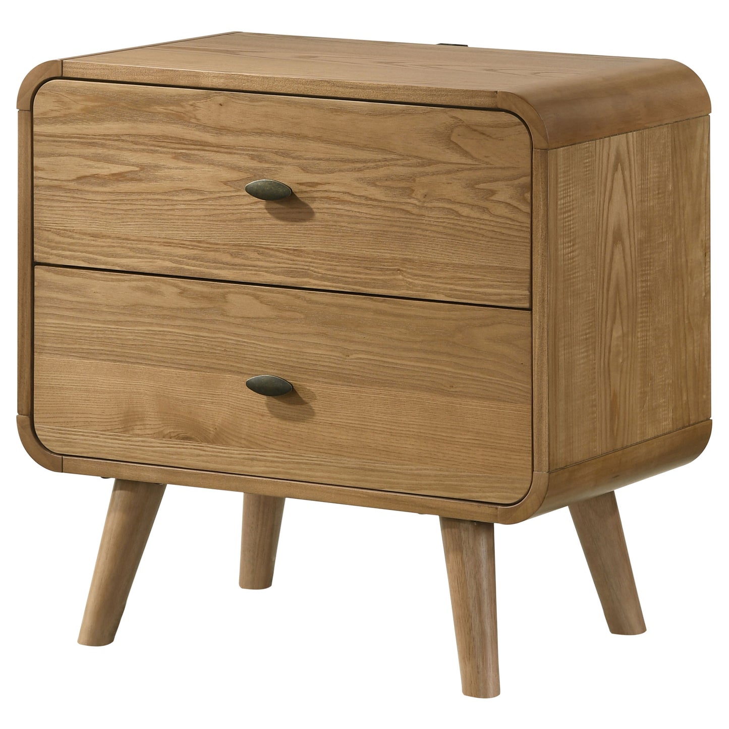 Robyn 2-drawer Nightstand Bedside Table Light Ash