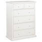 Sumerlin 6-drawer Bedroom Chest of Drawers White