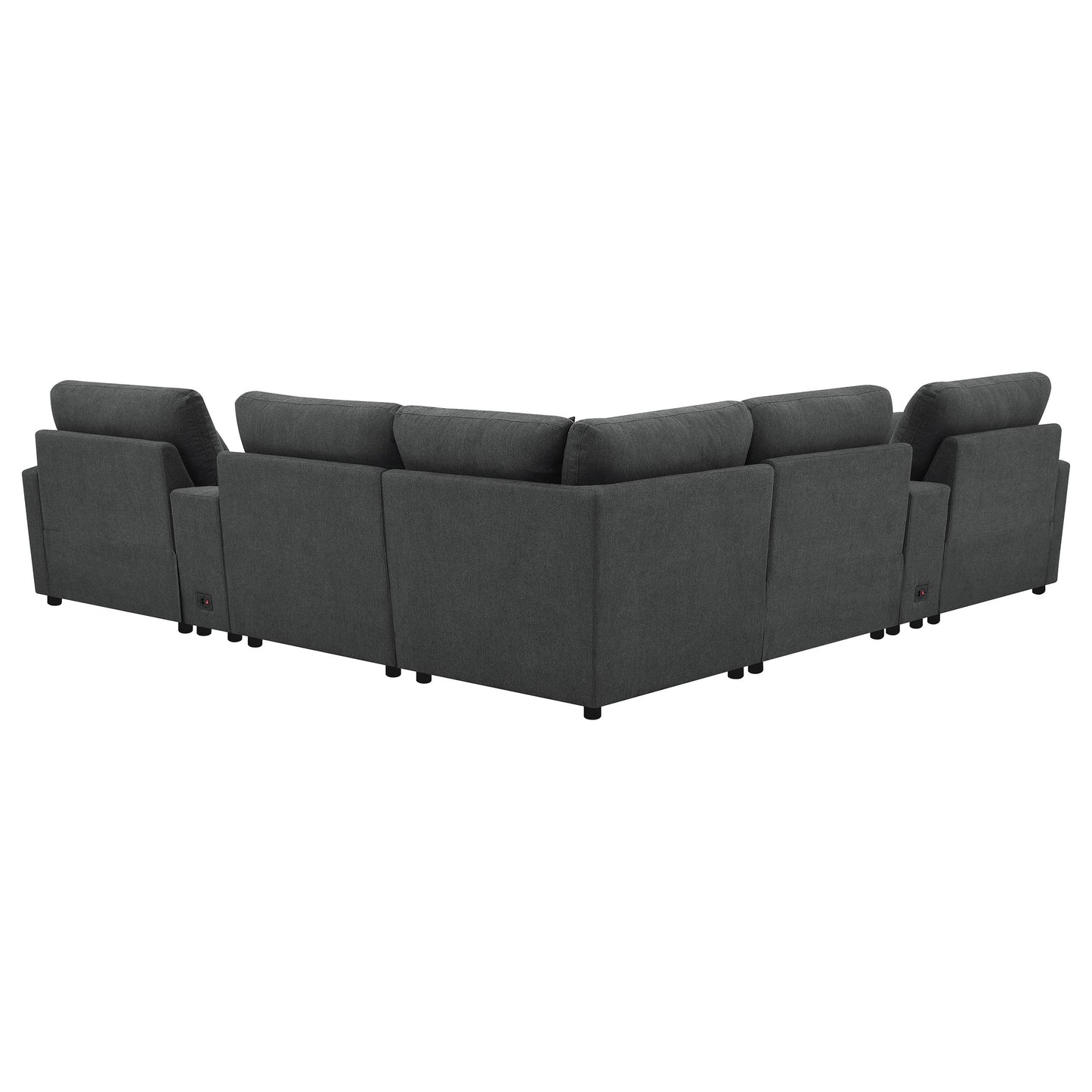 Collins 7-piece Modular Power Reclining Sectional Dark Grey