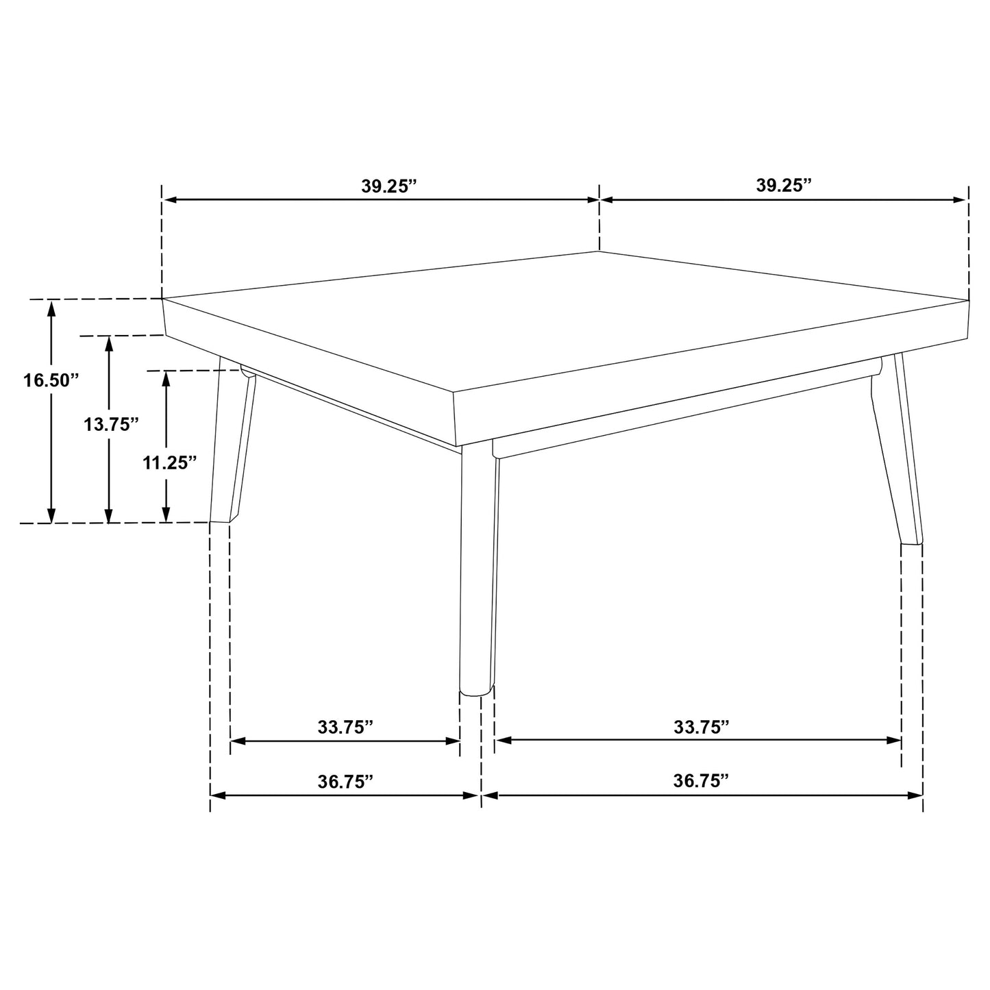 Westerly 3-piece Square Coffee and End Table Set Walnut