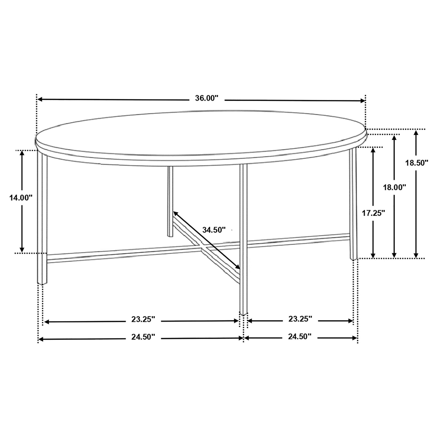 Ellison 2-piece Round Marble Coffee and End Table Set White