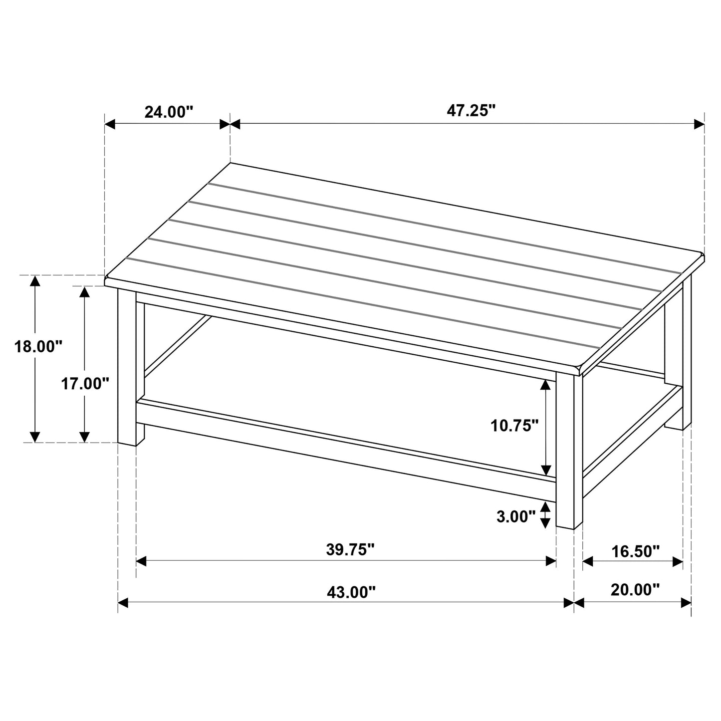 Payne 2-piece Coffee and 1-drawer End Table Set Java