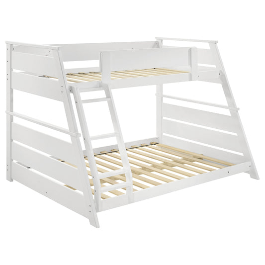 Holden Wood Veneer Twin Over Full Bunk Bed White