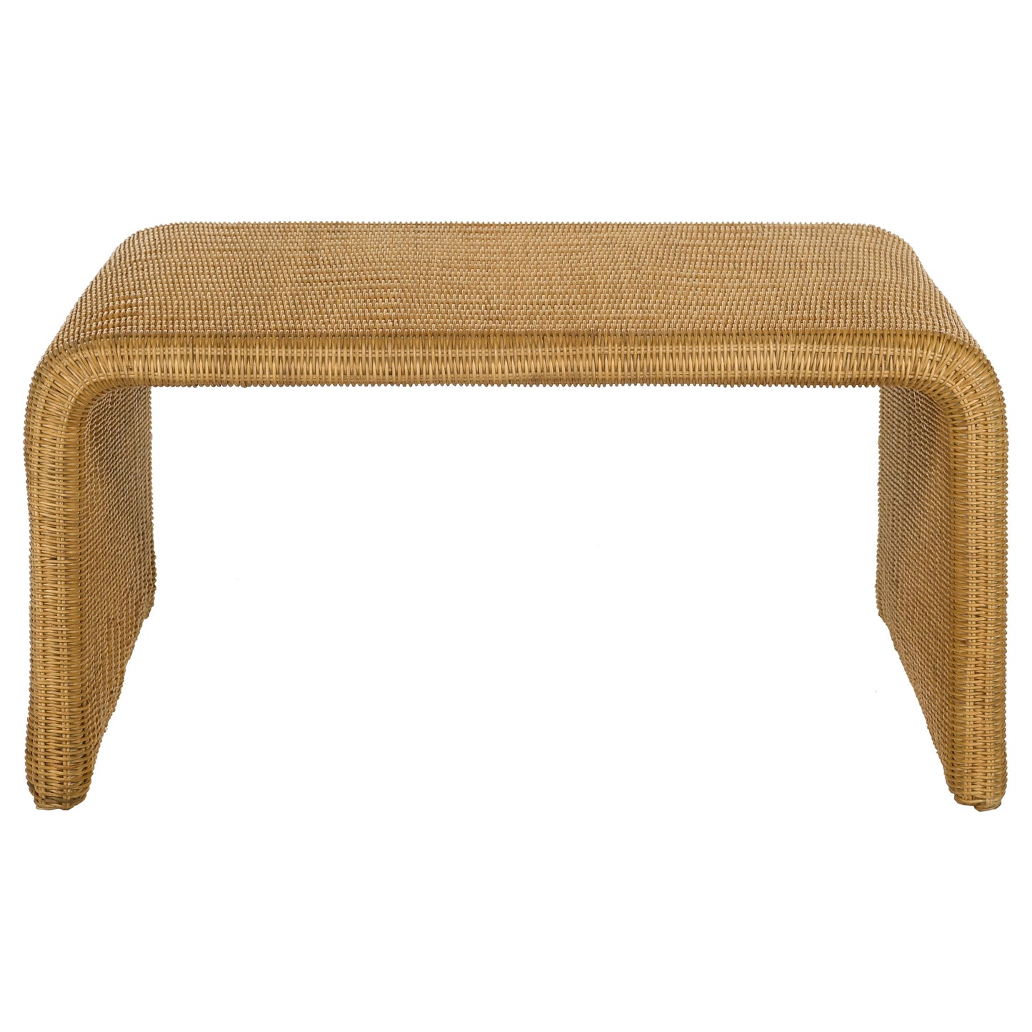 Cahya 2-piece Rattan Coffee and End Table Set Natural