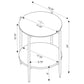 Jonelle 2-piece Round Coffee and End Table Set Gold