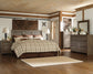 Juararo King/California King Panel Headboard with Mirrored Dresser