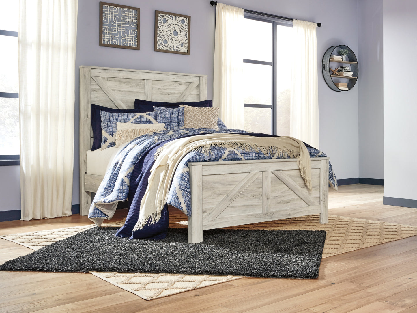 Bellaby Queen Panel Bed with Mattress