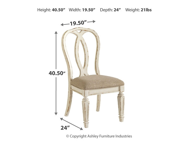 Realyn Dining Table and 6 Chairs