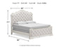 Arlendyne King Upholstered Bed with Mirrored Dresser