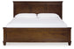 Danabrin King Panel Bed with Mirrored Dresser