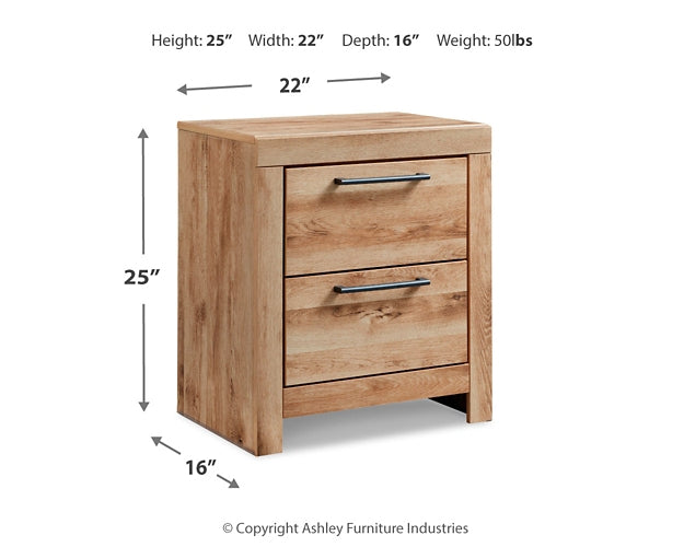 Hyanna Full Panel Headboard with Mirrored Dresser, Chest and Nightstand