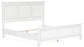 Fortman King Panel Bed with Mirrored Dresser and Nightstand