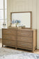 Cabalynn King Upholstered Bed with Mirrored Dresser and Chest