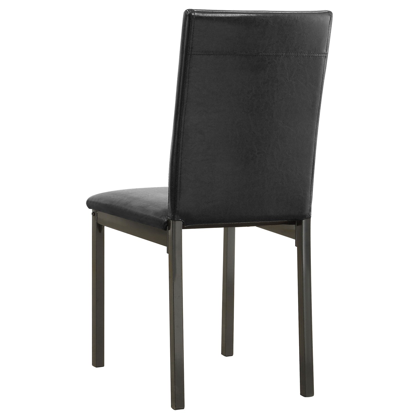 Garza Upholstered Dining Side Chair Black (Set of 2)