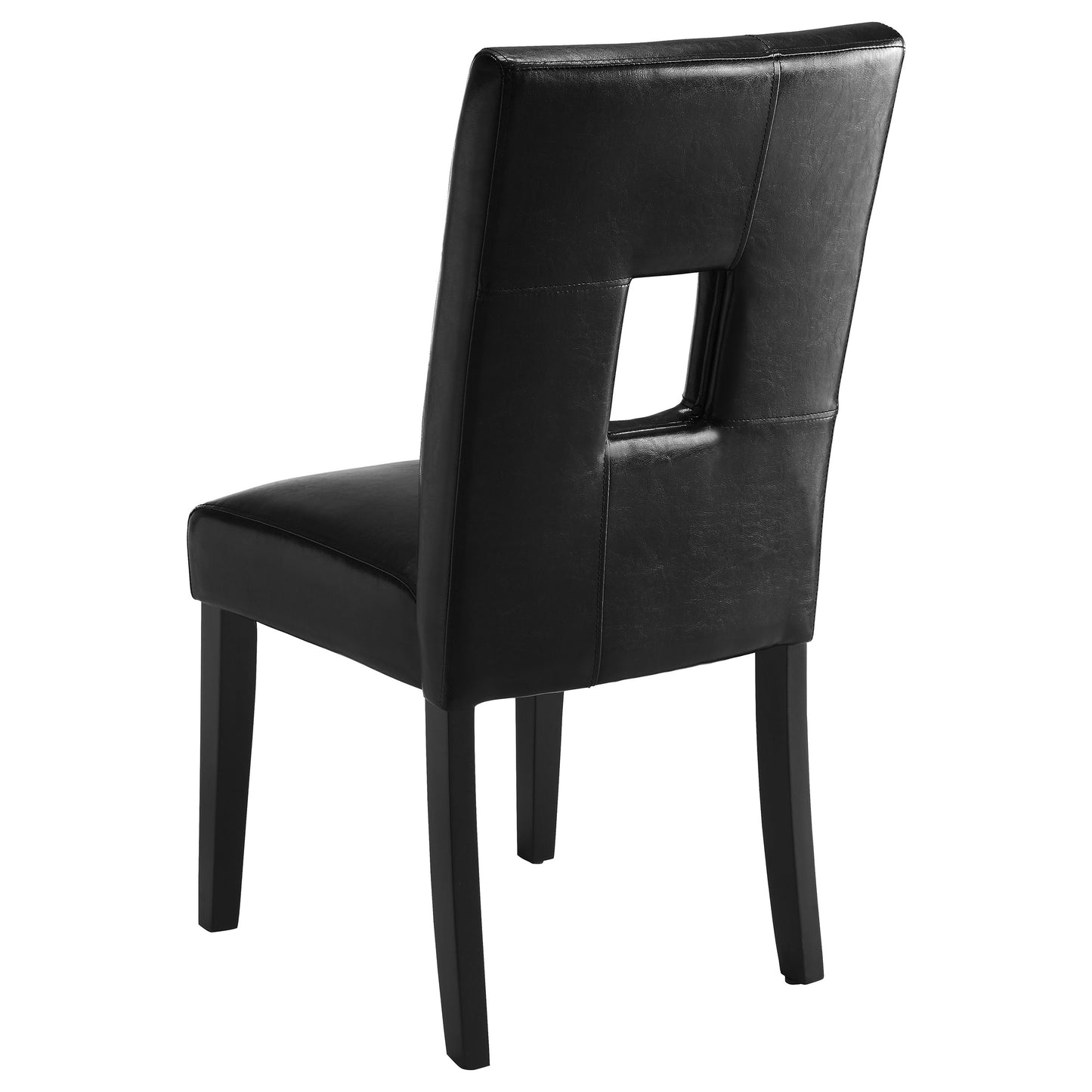 Shannon Upholstered Dining Side Chair Black (Set of 2)