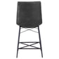 Aiken Upholstered Tufted Counter Chair Charcoal (Set of 2)