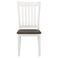 Kingman Wood Dining Side Chair Distressed White (Set of 2)