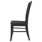 Marbrisa Wood Dining Side Chair Matte Black (Set of 2)