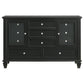 Sandy Beach 11-drawer Dresser Black