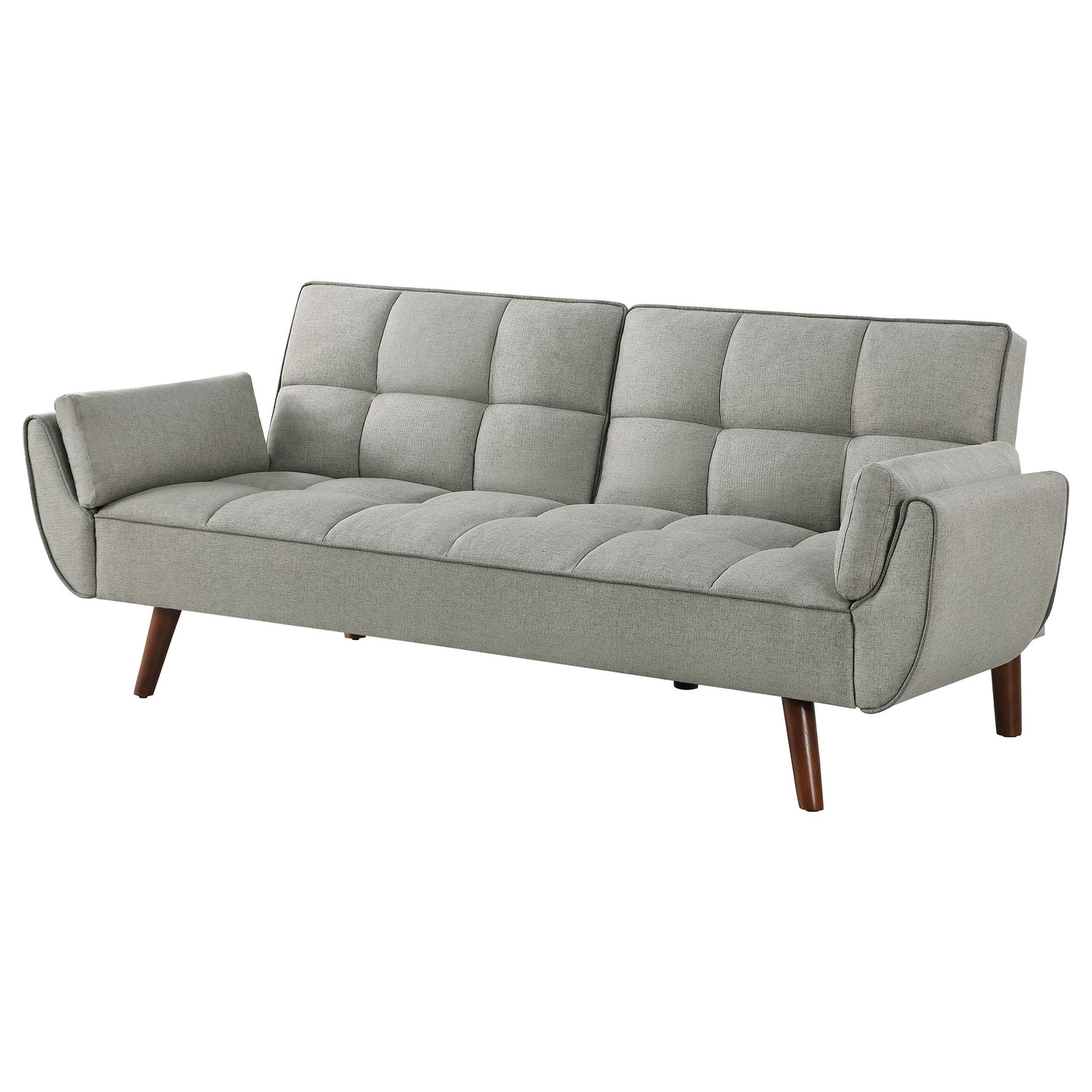 Caufield Upholstered Tufted Convertible Sofa Bed Grey