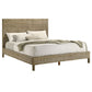 Zyla Wood California King Panel Bed Kubu Grey