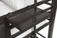 Rogen Metal Twin Triple Bunk Bed Dark Bronze